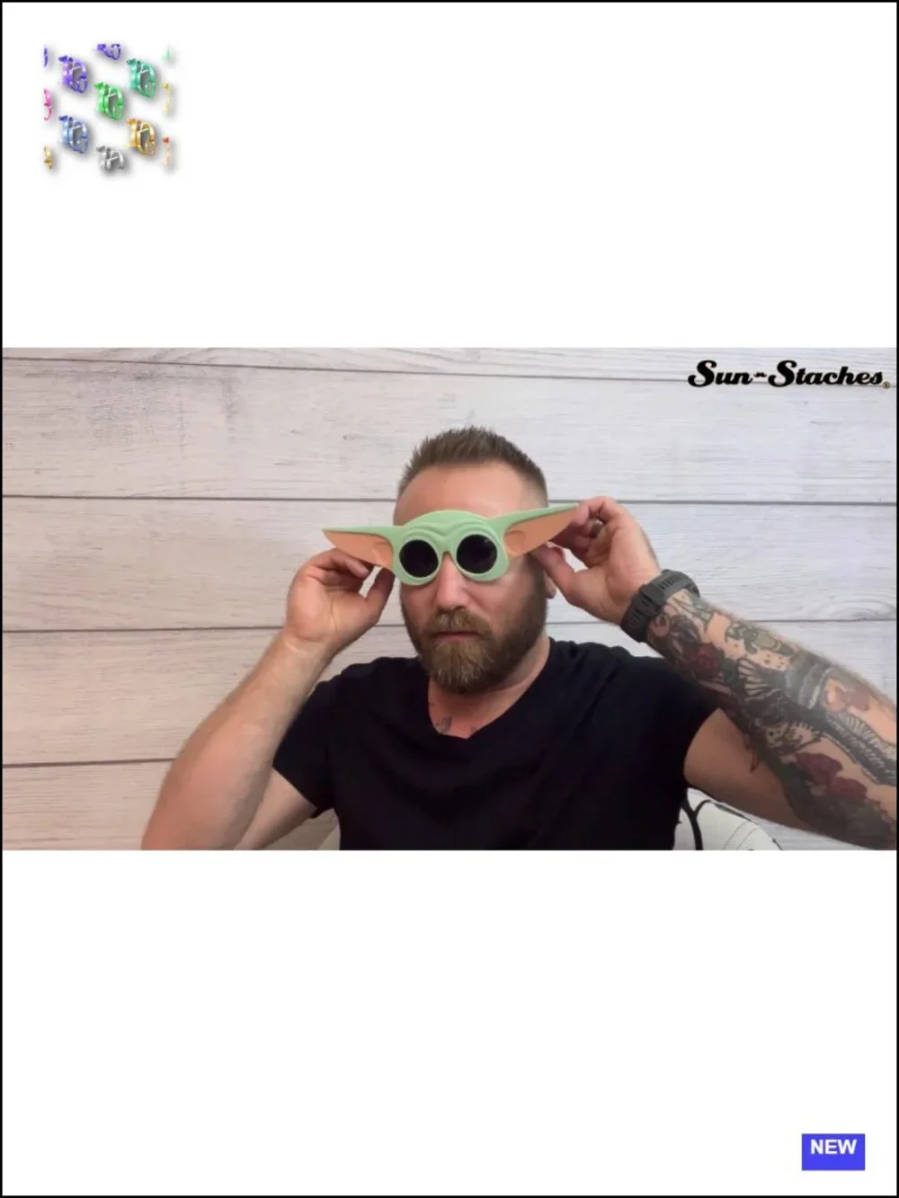 Frankenstein & Bride Costume Sunglasses 2-Pack Halloween UV400